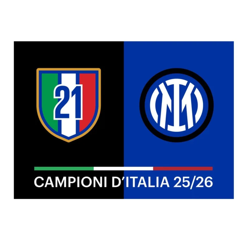 Inter Miláno Campioni 2026 vlajka 100 x 140 cm