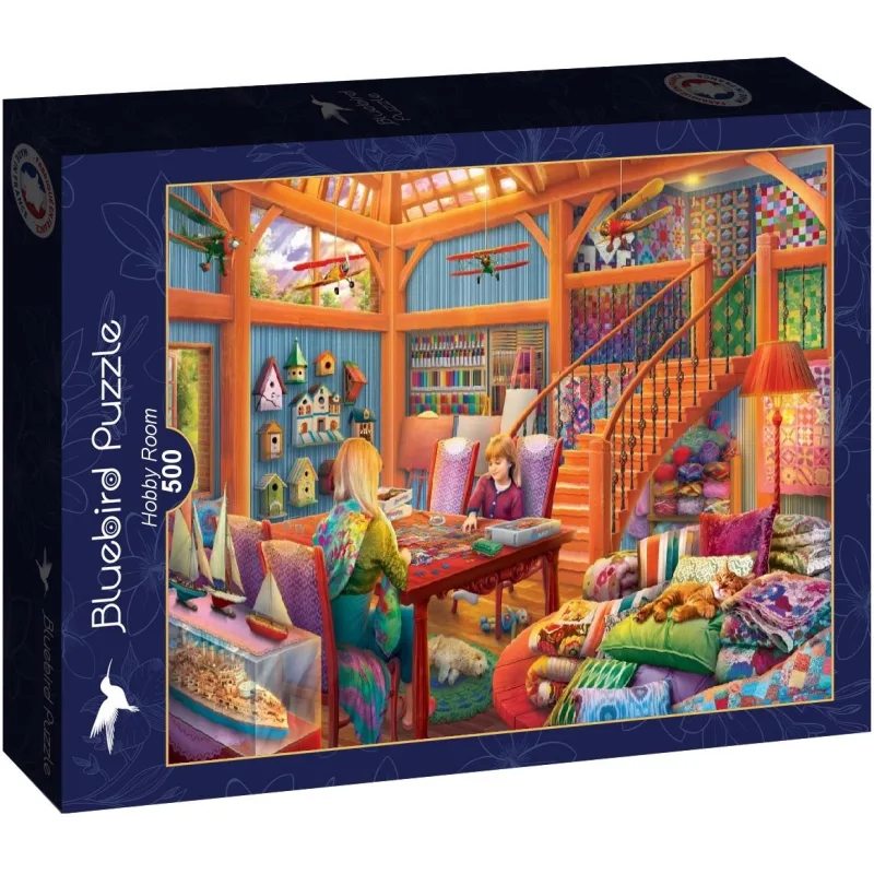 Puzzle Bluebird 500 dielikov Miestnosť pre koníčky a voľný čas
