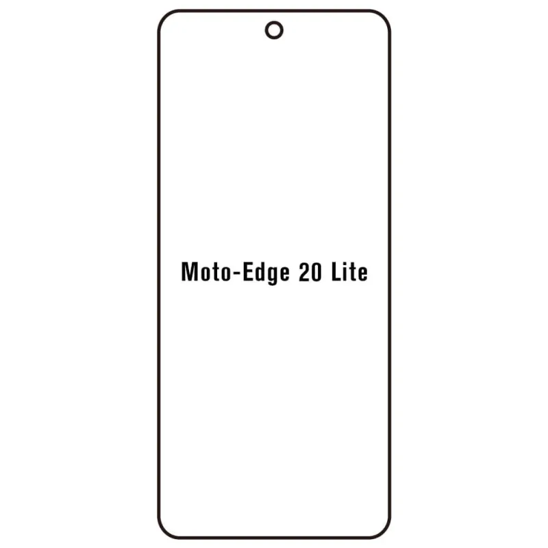 Sunshine Motorola Edge 20 Lite Predná Hydrogél ochranná fólia Strih: Kompatibilná s krytom, Typ fólie: Anti-Spy (Privacy)