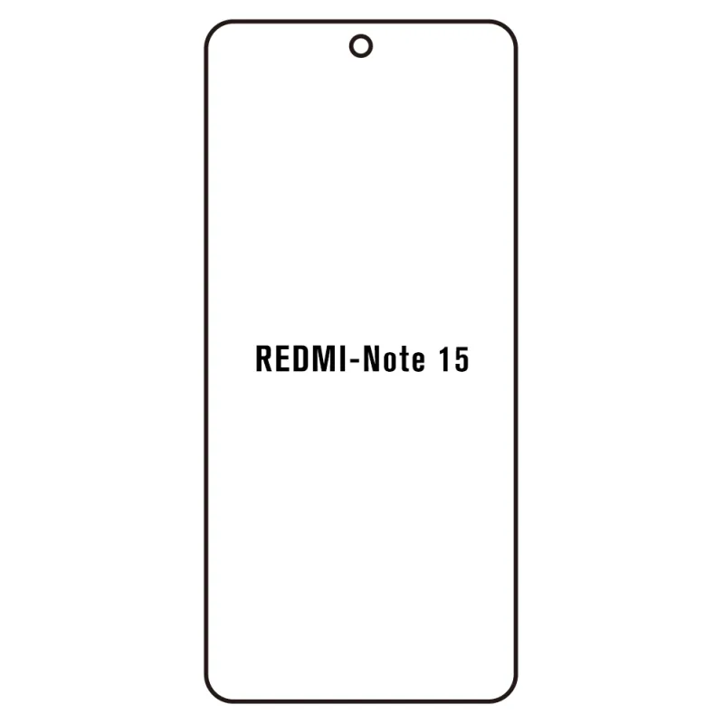 Sunshine Xiaomi Redmi Note 15 Predná Hydrogél ochranná fólia Strih: Kompatibilná s krytom 2, Typ fólie: Anti-Spy (Privacy)