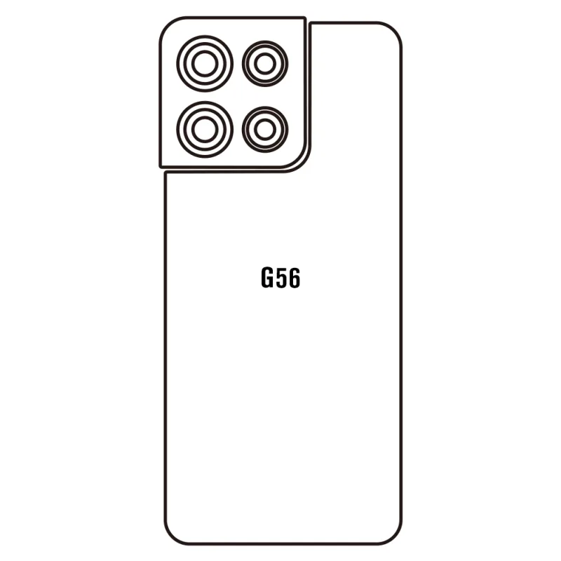 Sunshine Motorola G56 Zadná Hydrogél ochranná fólia Strih: Zadná časť 2, Typ fólie: Číra