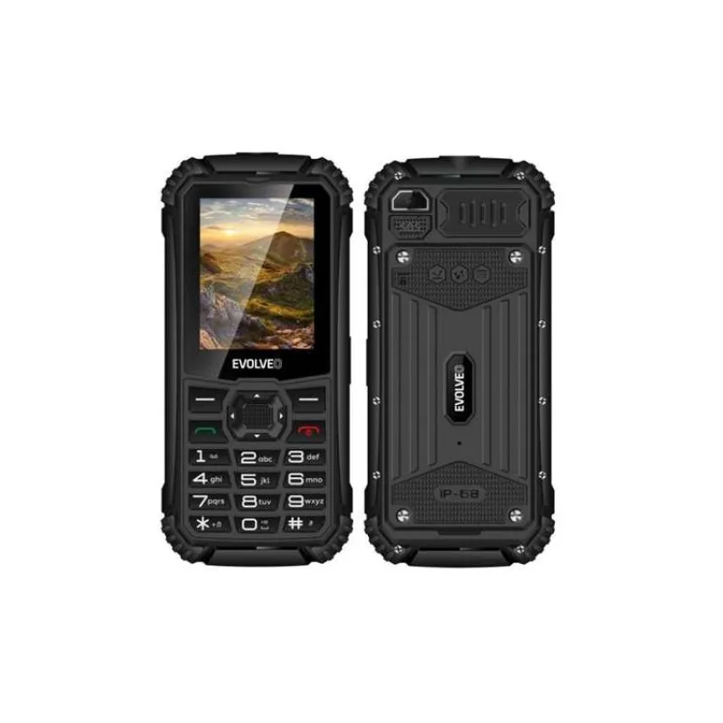EVOLVEO StrongPhone Q1, IP68 odolný Dual SIM telefón, 2,4" LCD, 1800mAh, čierny (SGP-Q1-BK)