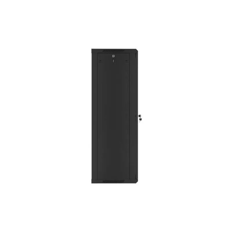 LANBERG RACKOVÁ SKRIŇA 19" NÁSTENNÁ 27U/600X450 (FLAT PACK) S PRESKLENÝMI DVERMI ČIERNA V2 (WF01-6427-10B)
