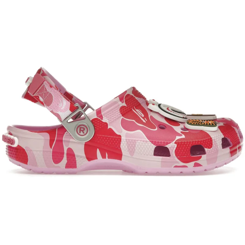 Crocs Classic Clog A Bathing Ape Bape ABC Camo Pink - 45