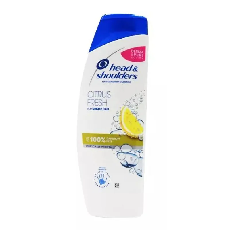Head & Shoulders Citrus Fresh Šampón proti Lupinám na Mastné Vlasy 500 ml