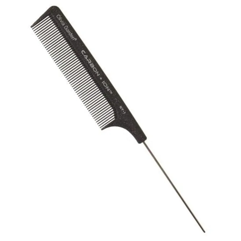 OLIVIA GARDEN Pro ST-1 karbonový ionic tupírovací hrebeň na vlasy - 206mm