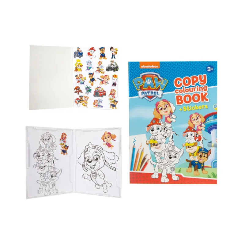 Teddies Pracovný zošit so samolepkami Labková patrola/Paw patrol 21x30cm