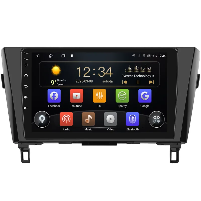Isudar 2DIN autorádio T72-IEV164 Android, Nissan Qashqai II / X-Trail III T72-UN04/A7373