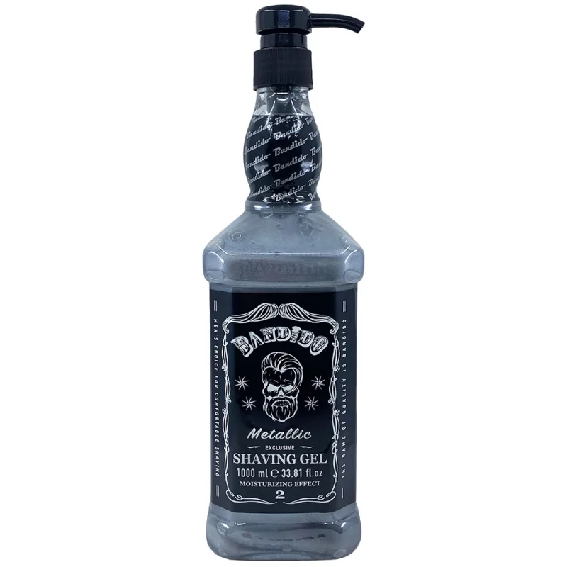 Metalický gél na holenie BANDIDO Exclusive shaving gél Metallic 1000 ml