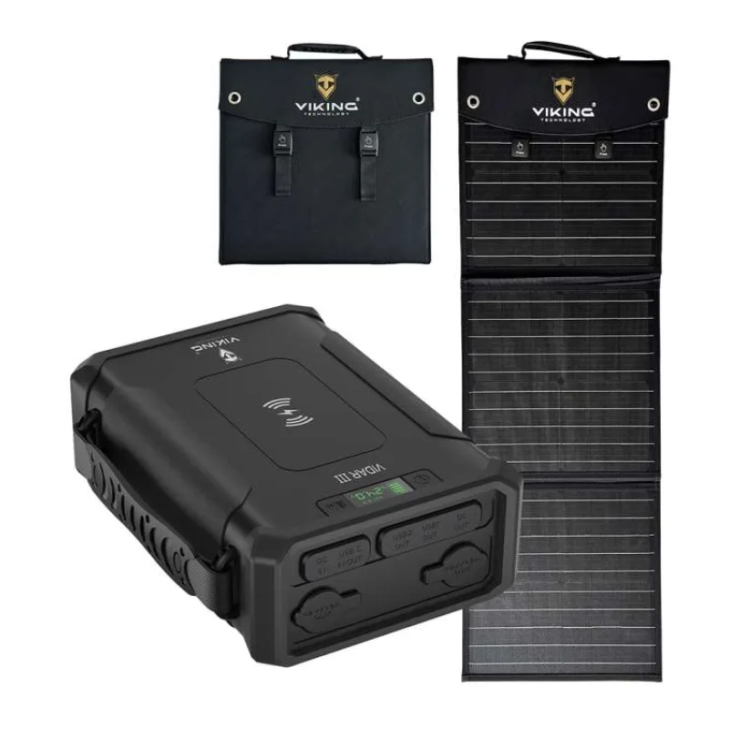 Set powerbanka Viking VIDAR III a solárny panel Viking L60 PD (VIDARIIIL60PD)