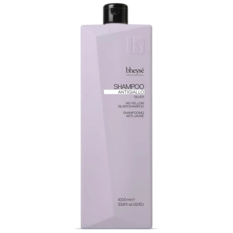 BHEYSÉ Professional Silver Shampoo No-Yellow 1000ml - strieborný šampón s protižltým efektom