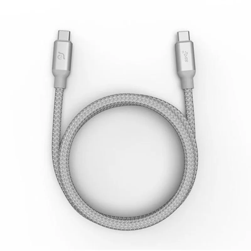 Adam Elements kábel CASA C100+ USB-C na USB-C 100W USB 3.1 Gen 2 10GB 1m - Silver