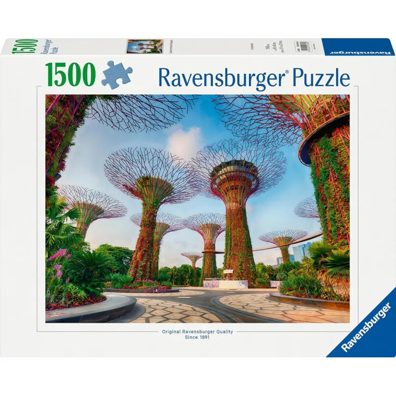 Puzzle Ravensburger 1500 dielikov Záhrady pri zálive, Singapur