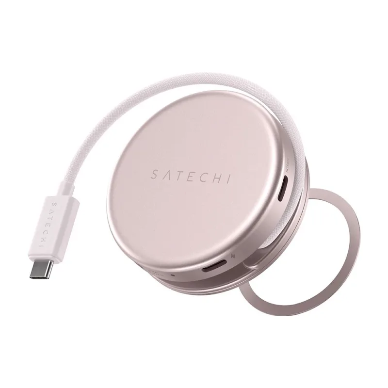 Satechi USB-C Hub OntheGo 5-in-1 Multiport Adapter - Blush