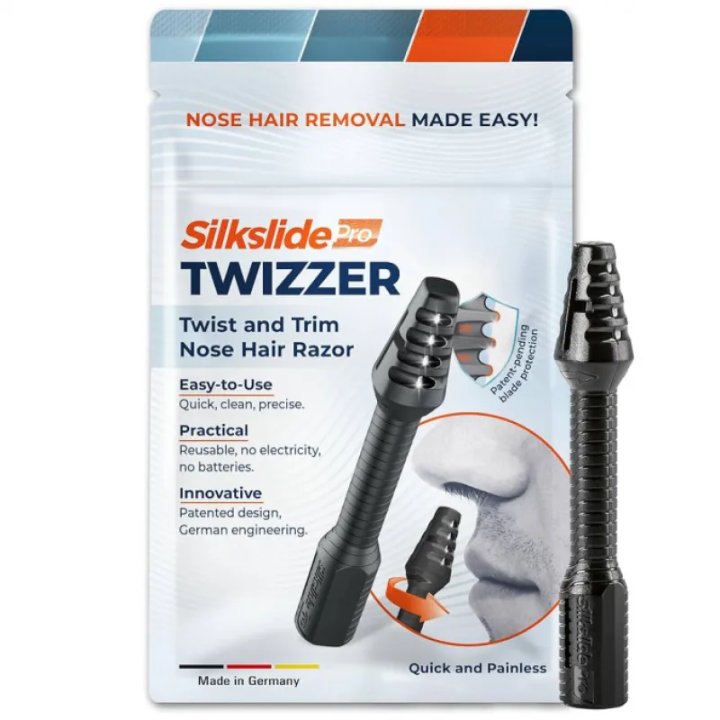 OSTATNÍ VÝROBCOVIA SILKSLIDE Pro TWIZZER Nose Hair Razor - nástroj na odstránenie chĺpkov v nose a ušiach