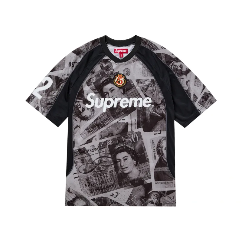 Supreme Pounds Soccer Jersey Black - L