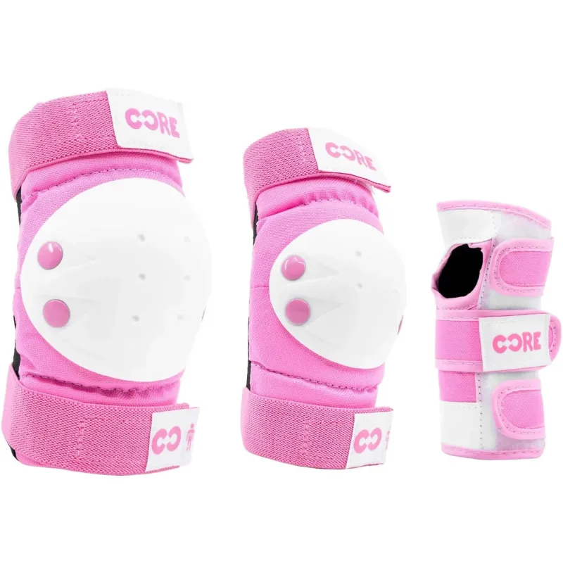 CORE Junior Skate Chrániče 3-balení (XS|Růžová)