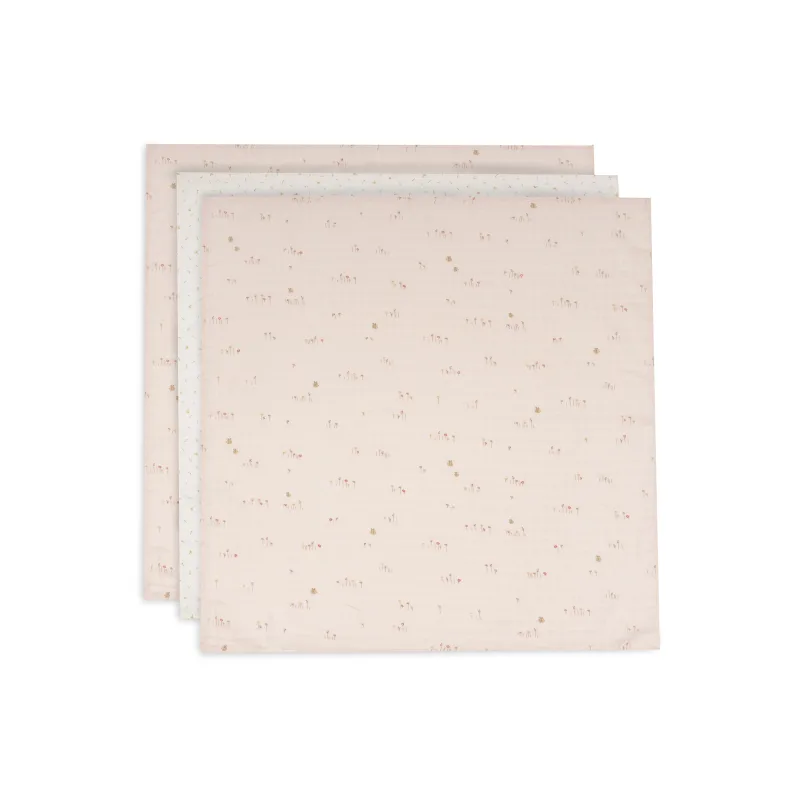 Jollein Plienky 3 ks 70x70 cm Pretty Picnic