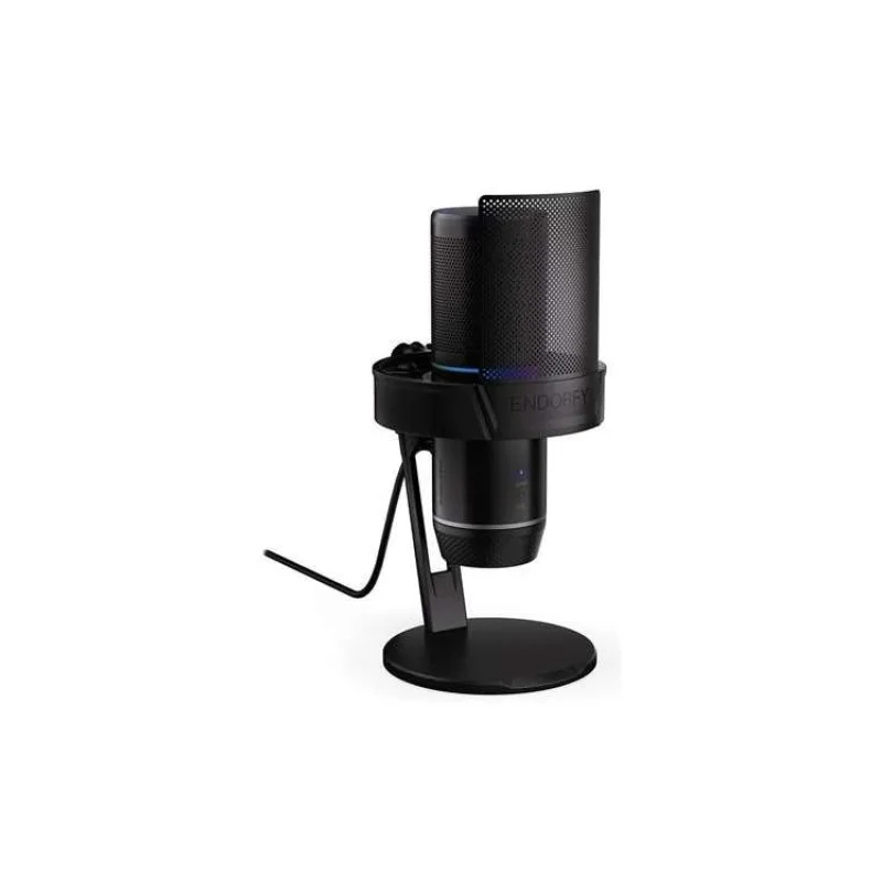 Endorfy Solum 2 Pro,Mikrofon, kondenzátorový, kardioidní, pop-up filtr, dotykové ztlumení, RGB podsvícení, LED signaliza (EY1B019)