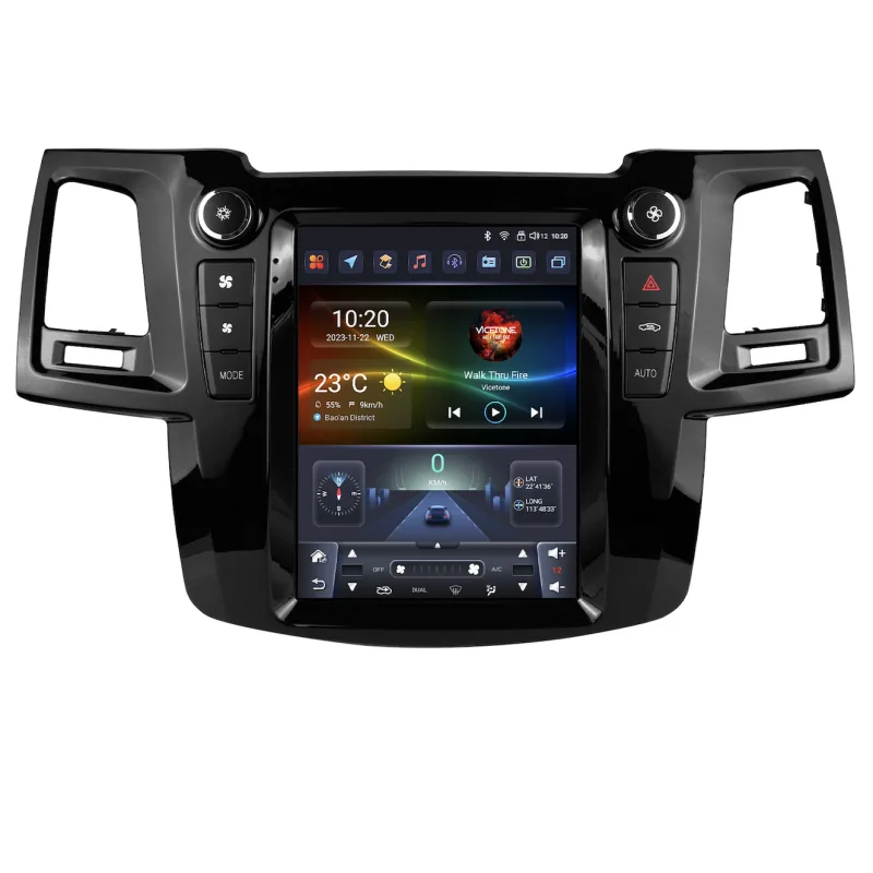 HIZPO TYFTN9702A Autorádio 9,7“ Android pro Toyota Hilux, Fortuner, Vigo Model: 6S9701 (6+64GB) CHR3362_6S9