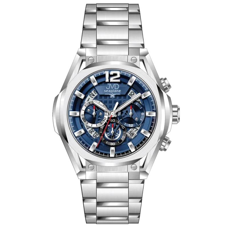 JVD Pánské ocelové vodotěsné ocelové hodinky - chronograf JVD JE1019.2