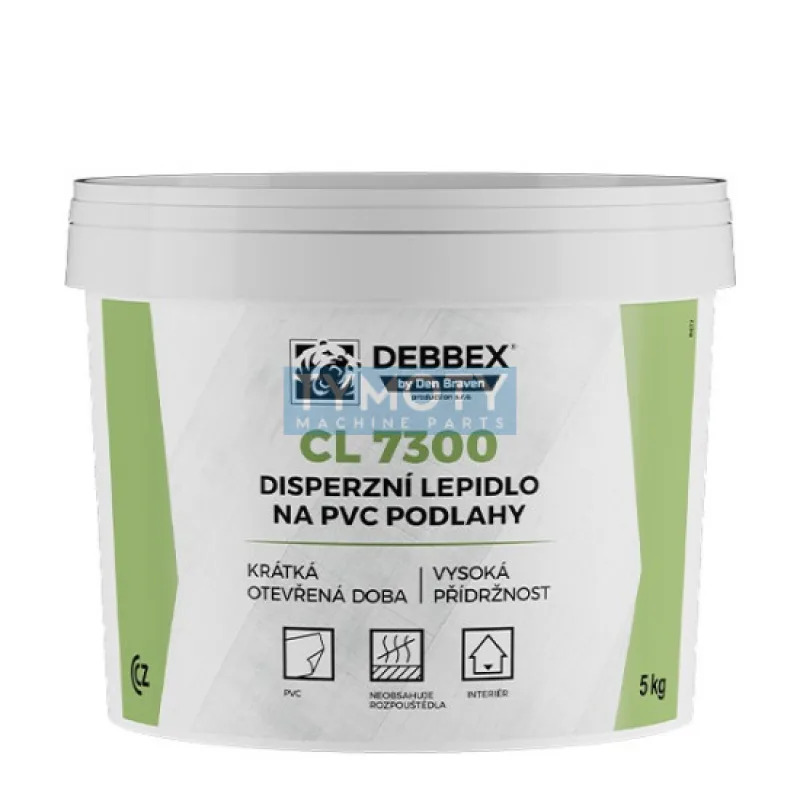 Debbex Disperzné lepidlo na PVC podlahy CL 7300 - 14 kg biela, vedro