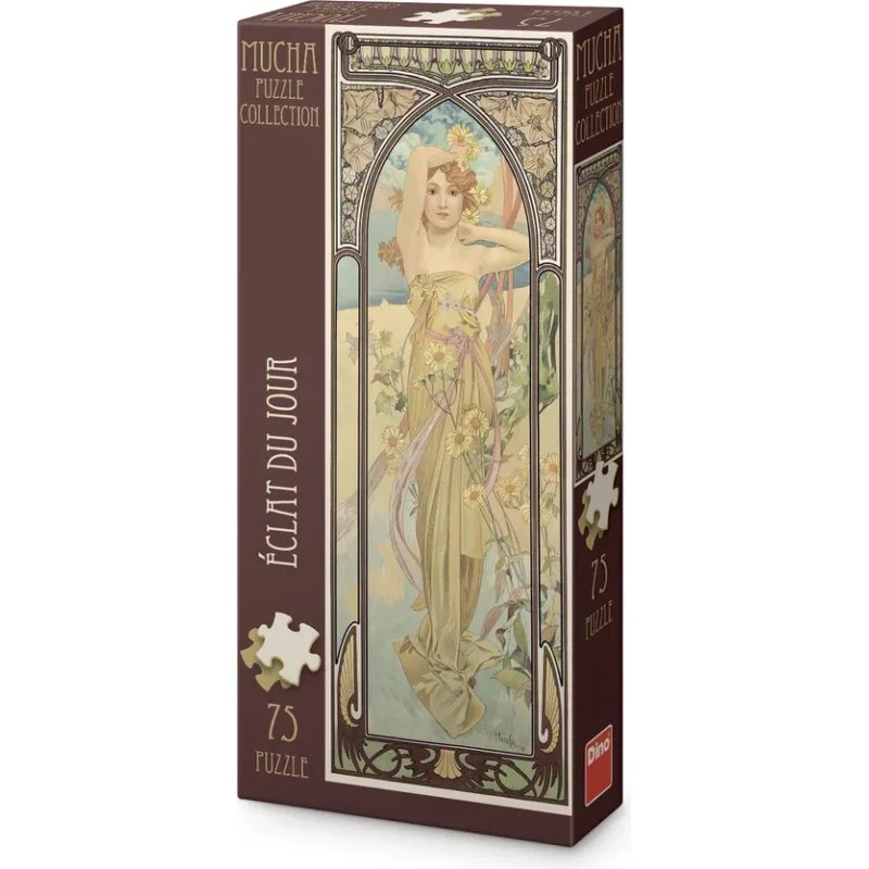 Vertikálne puzzle Dino 75 dielikov Alfons Mucha – Žiara dňa