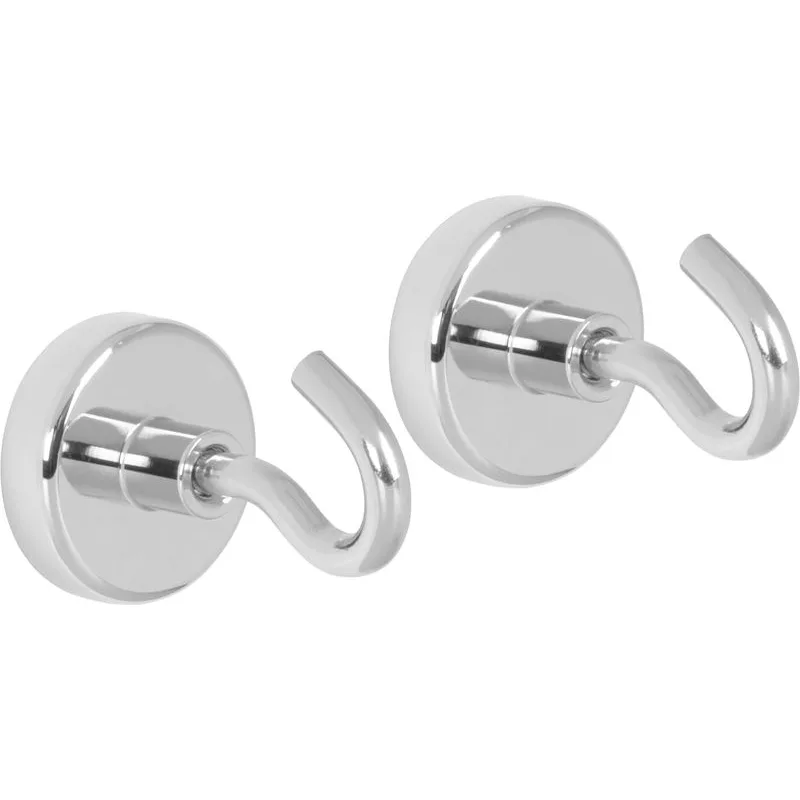 Magnet s vešiakom Strend Pro 32 mm, extra silný, 28 kg, 2 ks