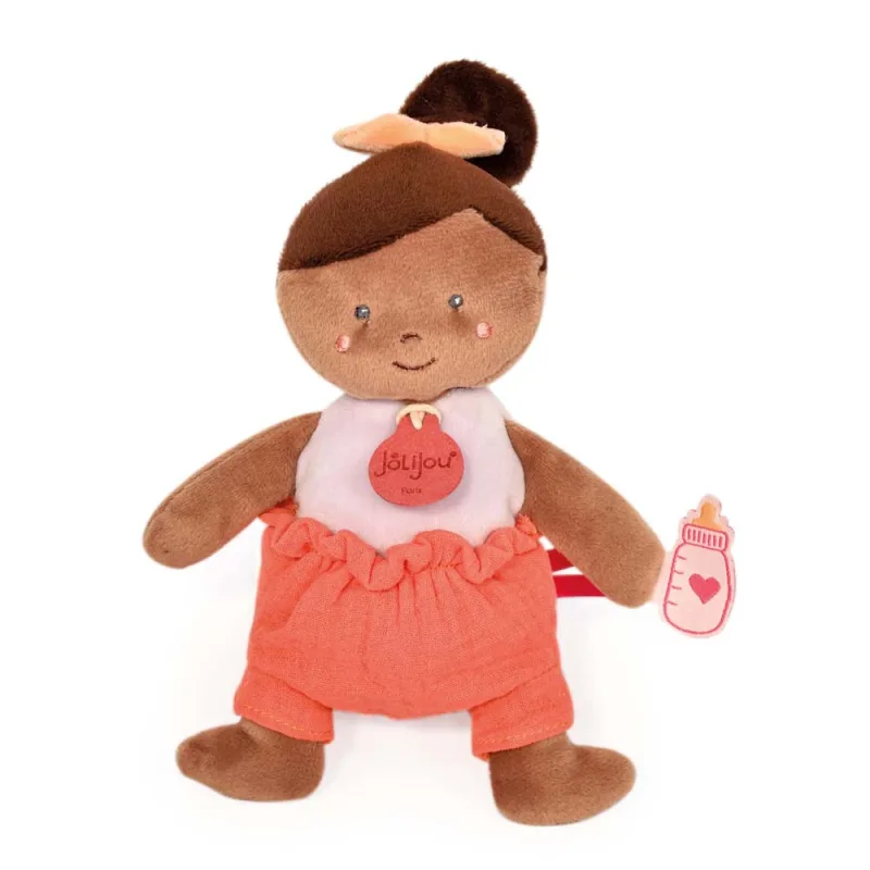 Doudou et Compagnie Paris Doudou Jolijou Bábika 18 cm oranžová