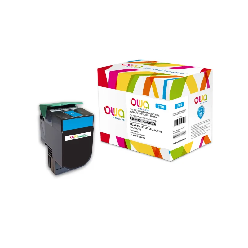 OWA Armor toner kompatibilní s Lexmark C540H1CG, 2000st, modrá/cyan K15468OW