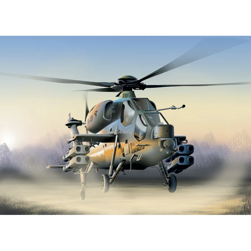 Italeri Model Kit vrtuľník 0006 - A-129 MANGUSTA (1:72)
