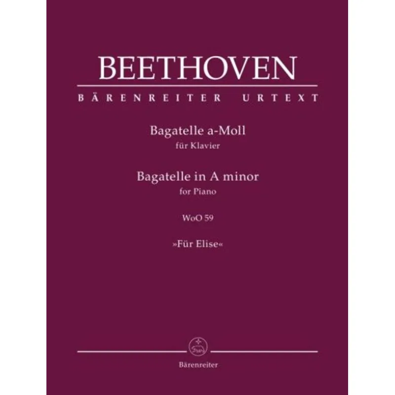 Bärenreiter Bagatela pro klavír a moll WoO 59 "Pro Elišku"