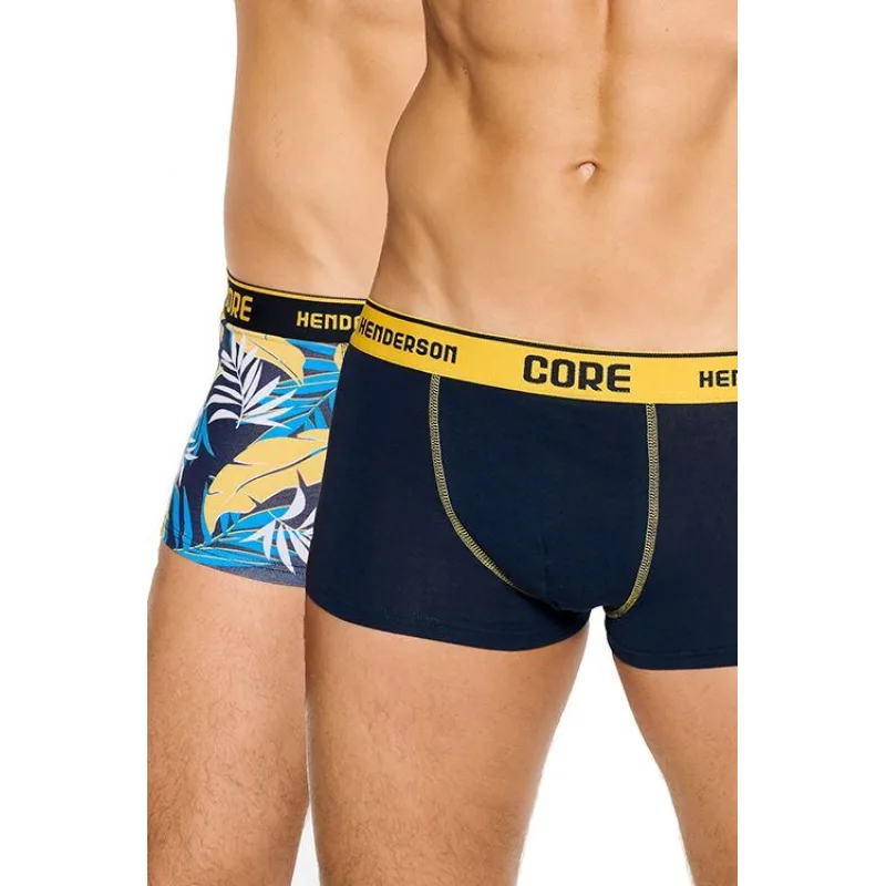 2pack boxerky Neon Core modro-žlté XXL