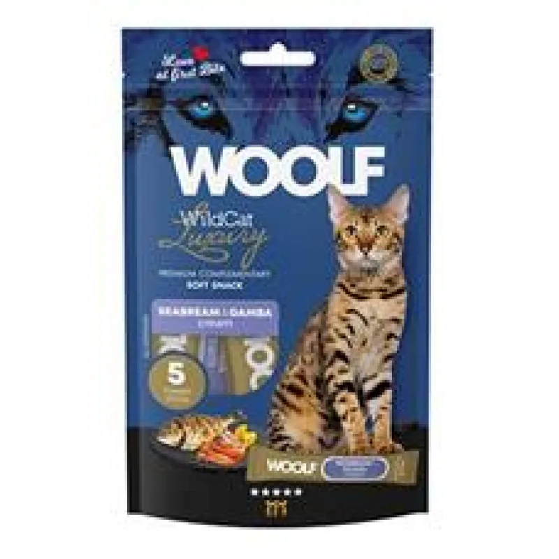 WOOLF WildCat Cream Luxury Seabream&Gamba 5x14g