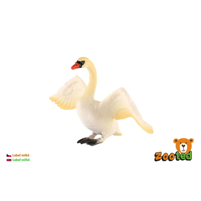 ZOOted Labuť veľká zooted plast 10cm