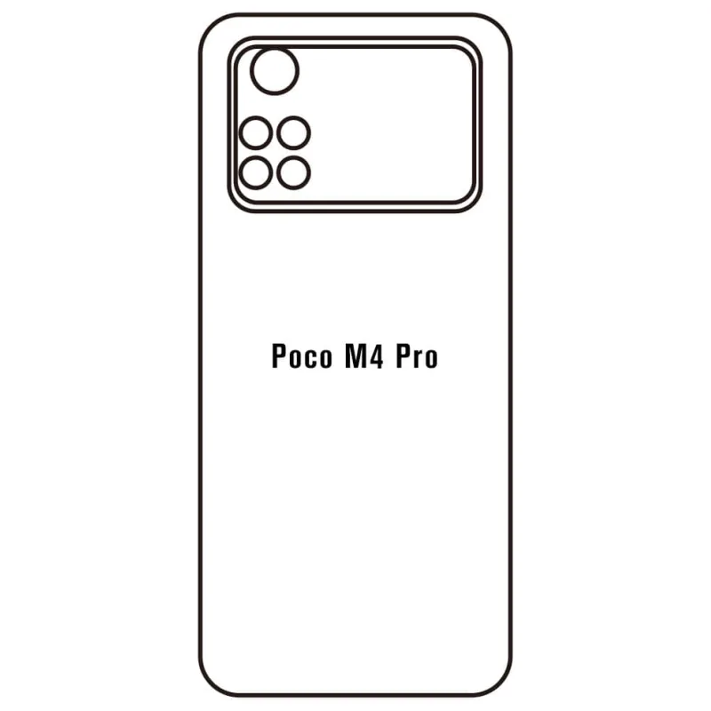Sunshine Xiaomi Poco M4 Pro Zadná Hydrogél ochranná fólia Strih: Zadná časť 2, Typ fólie: Číra