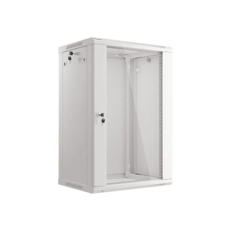LANBERG 19" RACKOVÁ SKŘÍŇ PRO MONTÁŽ NA STĚNU 18U/600X450 (FLAT PACK) ŠEDÁ V2 WF01-6418-10S