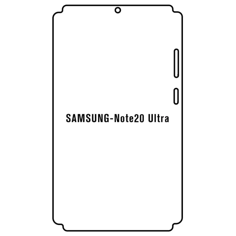Sunshine Samsung Note20 Ultra Predná Hydrogél ochranná fólia Strih: Predná časť a rám, Typ fólie: Proti modrému svetlu