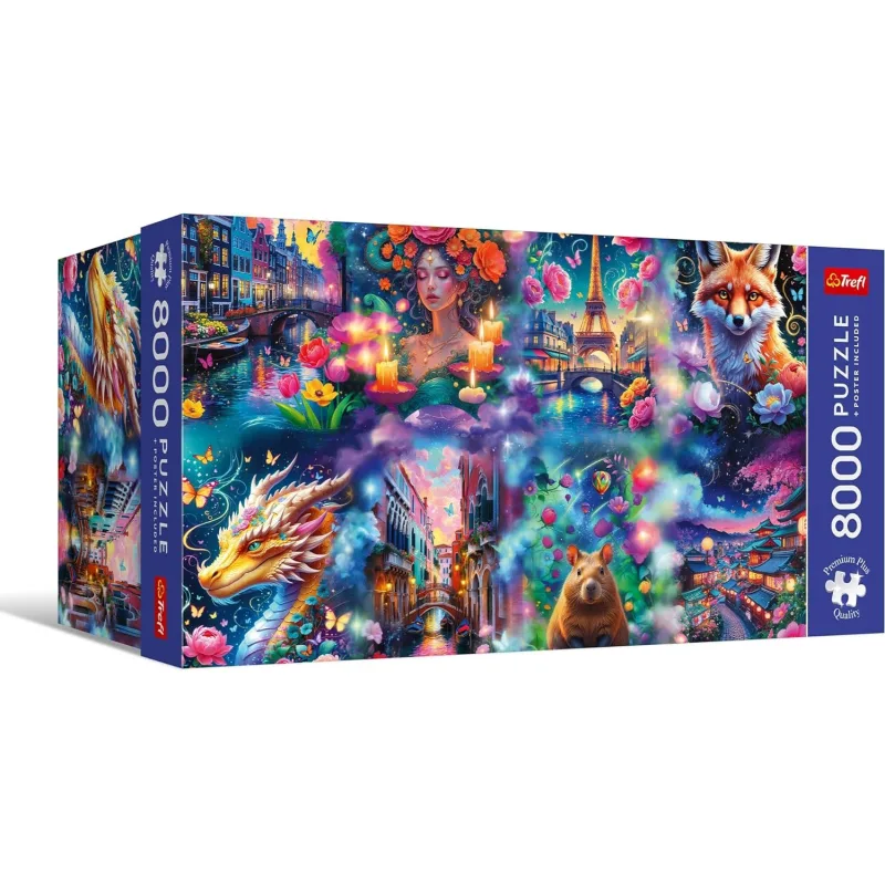 Puzzle Trefl 8000 dielikov Premium Plus Quality: Farebný svet