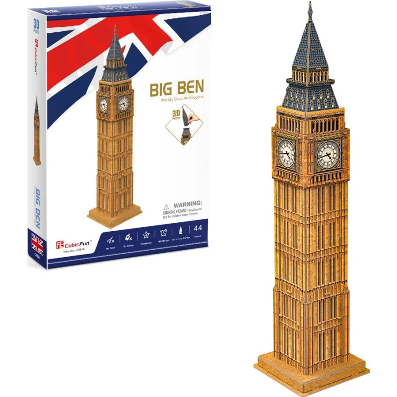 3D puzzle CubicFun Big Ben 44 dielikov
