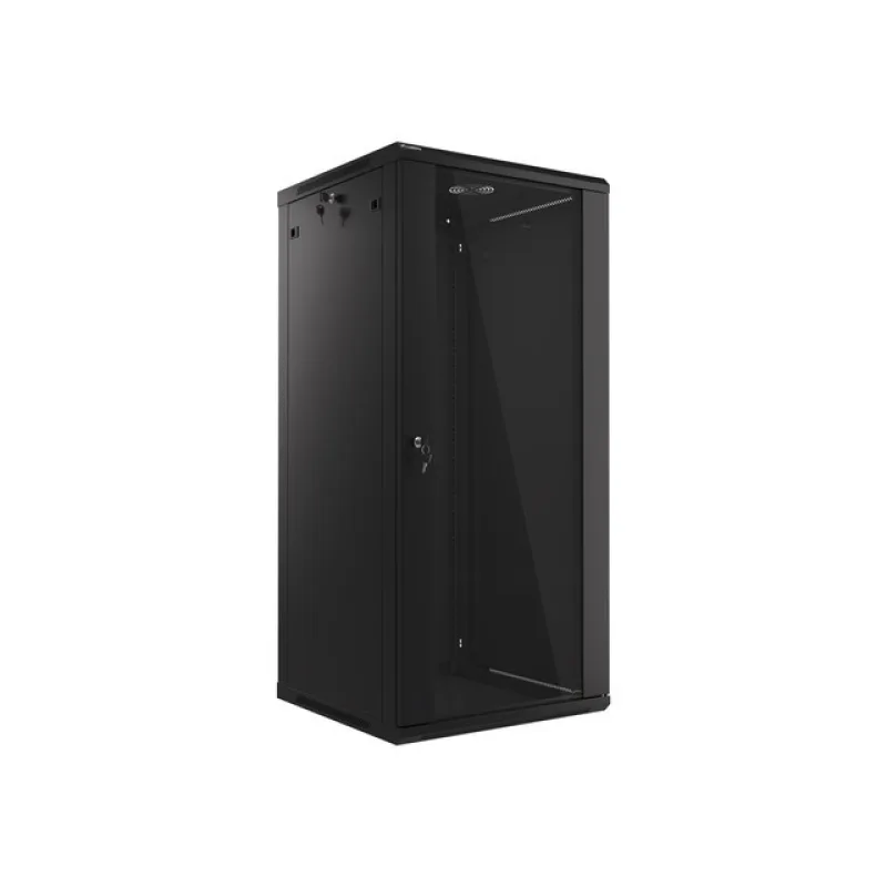 LANBERG 19" RACKOVÁ SKŘÍŇ PRO MONTÁŽ NA STĚNU 27U/600X600 (FLAT PACK) ČERNÁ V2 WF01-6627-10B