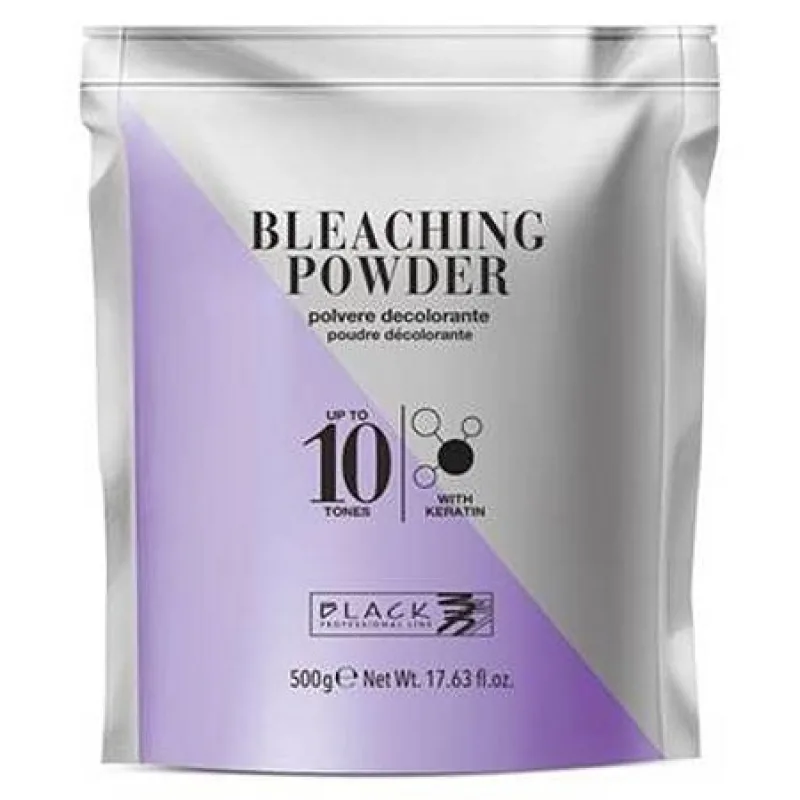 BLACK Professional Bleaching Powder With Keratín - melír zosvetľujúci o 10 tónov - vrecko 500g