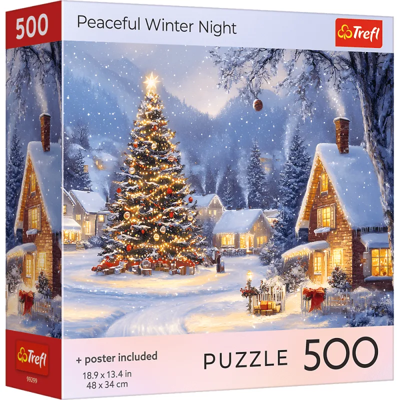 Puzzle Trefl 500 dielikov Pokojná zimná noc