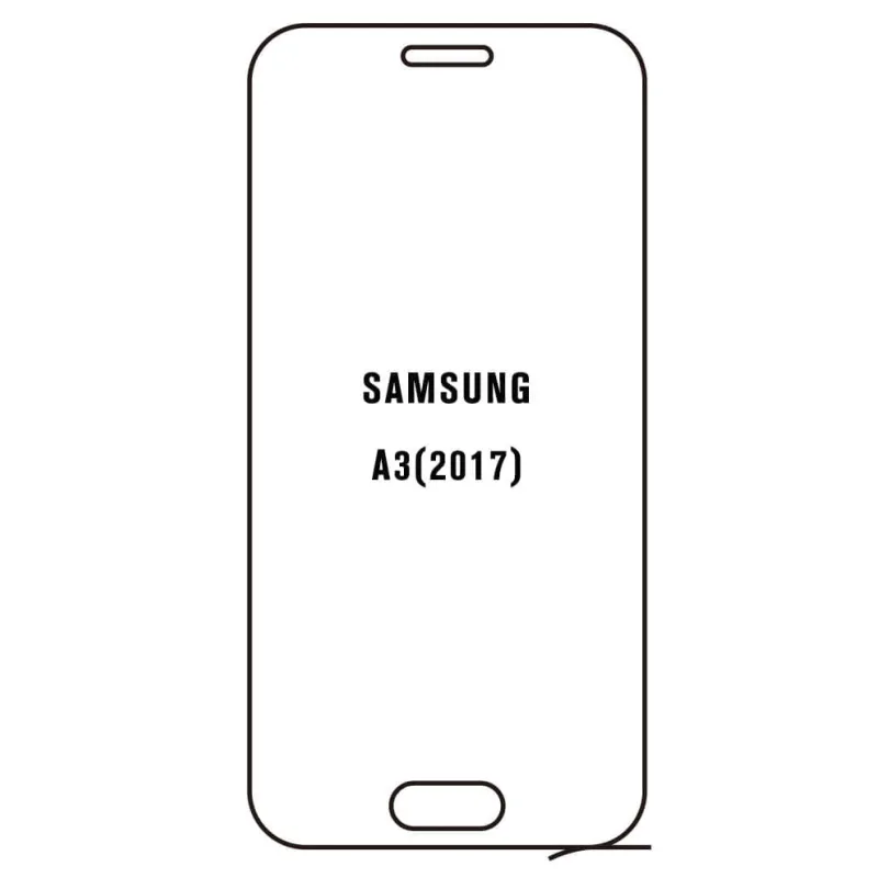 Sunshine Samsung A3 2017 Predná Hydrogél ochranná fólia Strih: Predná 1, Typ fólie: Matná