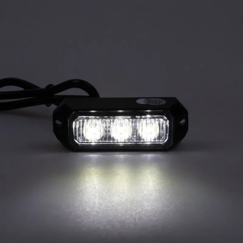 x PREDATOR 3x3W LED, 12-24V, bílý, ECE R10 kf003E3Wwht