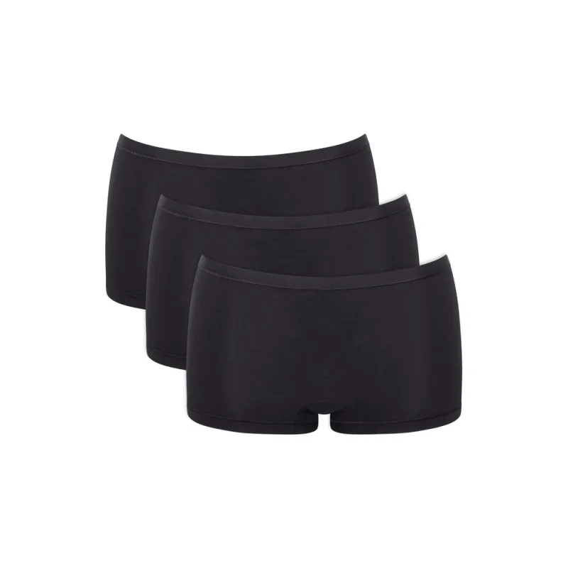 3pack SLOGGI GO Daily Cotton Short nohavičky čierne L