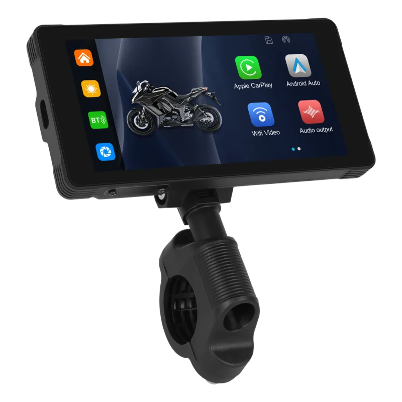 Podofo Multimediální monitor A3501 s CarPlay a AndroidAuto na motocykl B380
