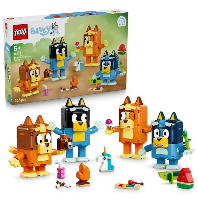 Lego Rodina Bluey z kociek