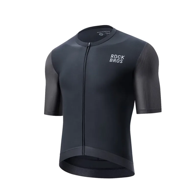 Rockbros cyklistický dres s krátkym rukávom veľkosť S - čierny