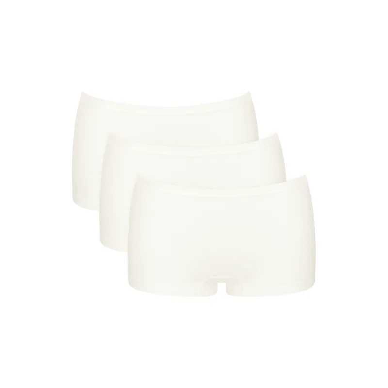 3pack SLOGGI GO Daily Cotton Short nohavičky krémové S